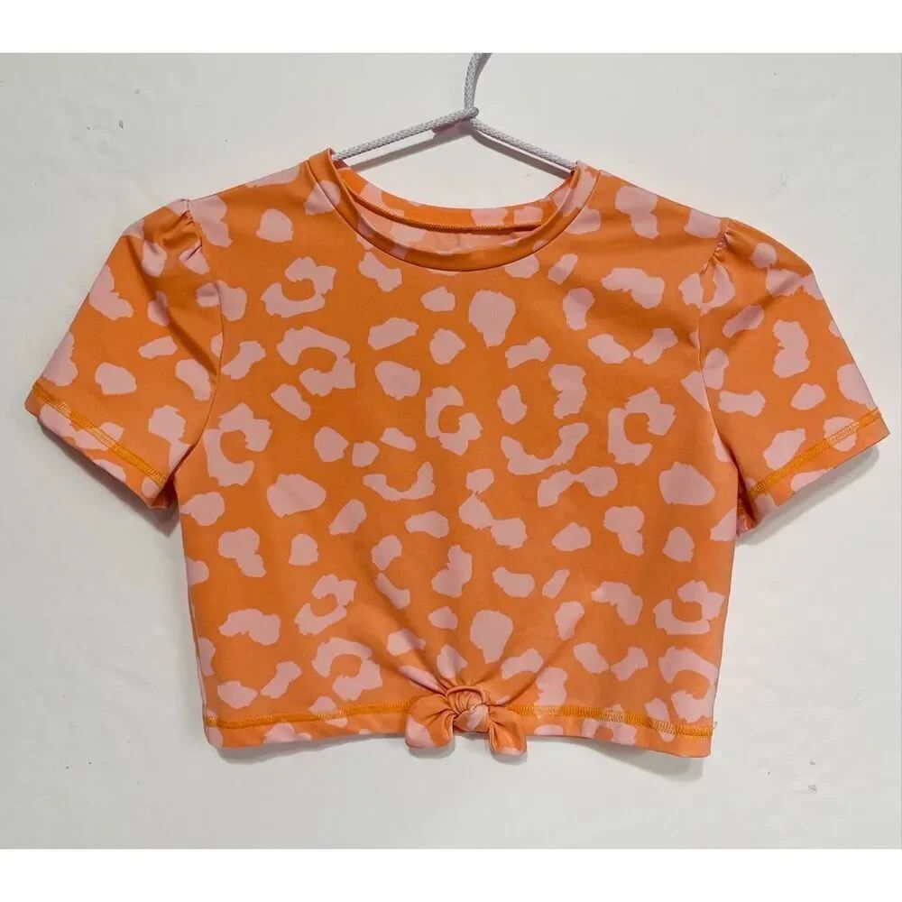 Art Class Orange And Pink Crop Top Size L 10-12
